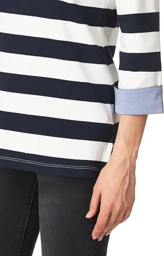 Vista 2 de Nautica Camisa de manga 34 con cuello barco para mujer 100% algodón