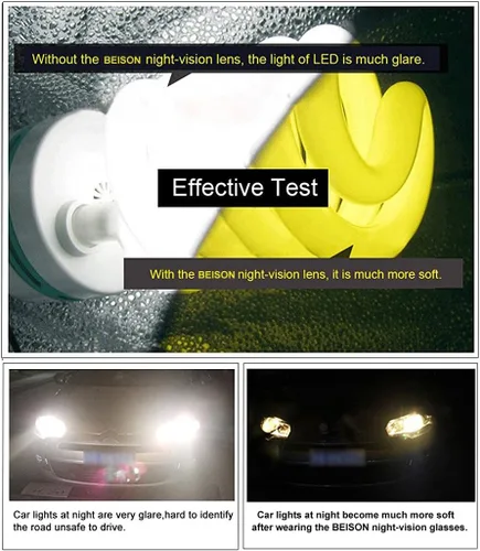 Vista 5 de Gafas de visión nocturna, gafas de conducción polarizadas antirreflejos