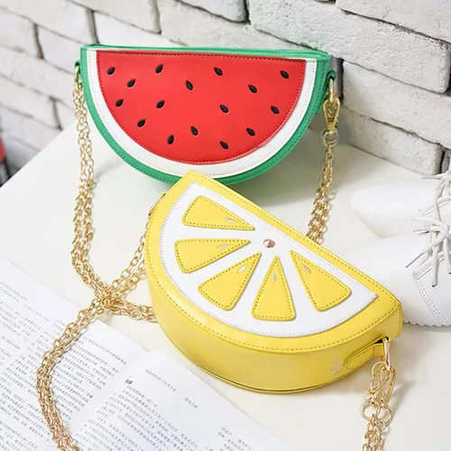 Vista 6 de Bolso de mensajero para mujer de limónWatermalon Fruit