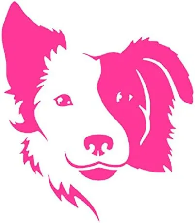 Vista 3 de Border Collie - Calcomanías de vinilo para amantes de los perros (paquete de 2) para parachoques de automóvil, ventana, laptop, tablet, teléfono