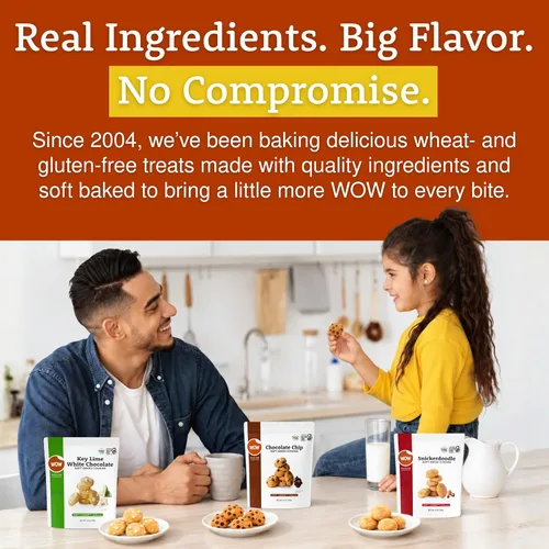 Vista 6 de WOW Baking Company Galletas sin gluten, chispas de chocolate, 8 onzas (paquete de 6)