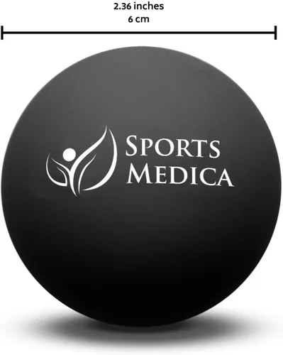 Vista 2 de Sports Medica Bola de lacrosse para liberación miofascial, perfecta para terapia de masaje de puntos de activación, lo mejor para el dolor de cuello