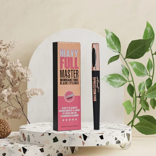 Vista 7 de Secret Xpress Control Lápiz delineador de ojos negro líquido impermeable mate de larga duración maquillaje profesional