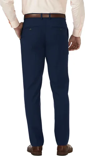 Vista 3 de Men's Slim Fit Flat Front Super Flex Waistband Stretch Dress Pant