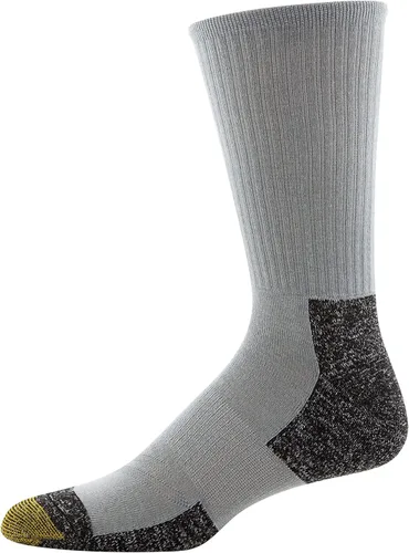Vista 3 de GOLDTOE - Calcetines cortos para hombre, 6 pares, Grisblanconegro