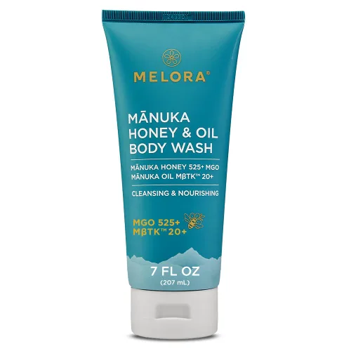 Vista 13 de MELORA Loción corporal de miel de Manuka (7 onzas), loción hidratante con miel de manuka calmante y aceite para pieles secas, muy secas, sensibles