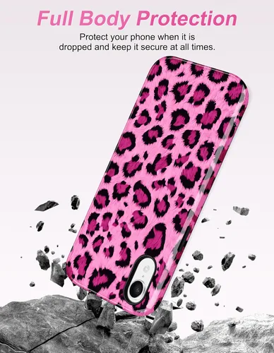Vista 645 de Jusy Funda compatible con MagSafe con estampado de caparazón de tortuga marrón para iPhone 7/8/SE, cubierta protectora de TPU suave magnética