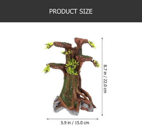 Vista 7 de POPETPOP Árbol de musgo simulado Plantas acuáticas Plantas acuáticas Plantas de decoración de peceras Plantas para peceras Plantas de acuario
