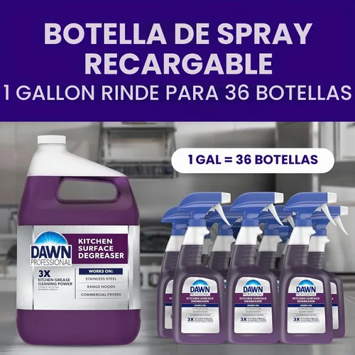 Vista 5 de P&G Professional DAWN - Desengrasante de superficie de cocina, 32 onzas (caja de 6), para eliminar la grasa resistente que se encuentra en cocinas