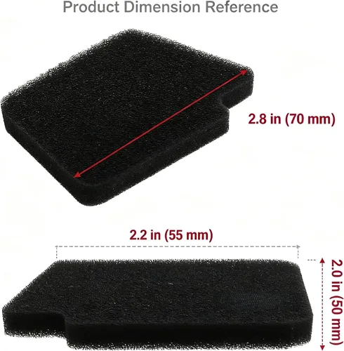 Vista 4 de SYOWADA 4 piezas de repuesto de filtro de aire para sopladores Craftsman 358794780 358794770 Reemplazo para Poulan BVM200FE BVM210FA BVM210VS