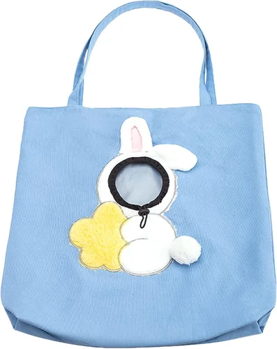 Vista 10 de Bolso de hombro de lona para mascotas, lindo transportador de gatos con forma de abeja, tamaño S, portátil para gatitos y cachorros, transportadores