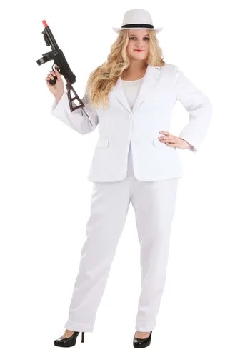 Vista 6 de Traje Blanco Talla Plus para Mujer Multicolor