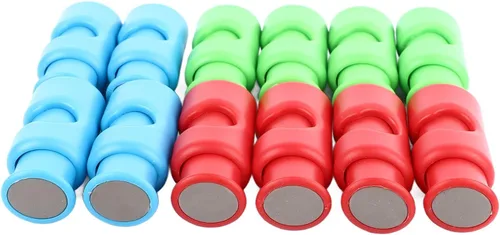 Vista 3 de 12 clips para bolsa de pan, plástico ABS resistente, 3 colores, clips de cierre de bolsa de plástico fácil para el hogar, cocina, viajes, comedor