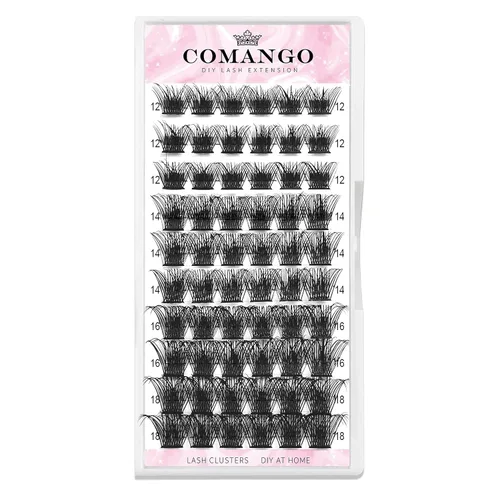 Vista 19 de CoMango 144 extensiones de pestañas individuales, extensiones de pestañas postizas, pestañas postizas para bricolaje, extensiones de pestañas
