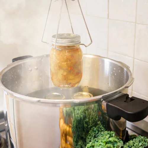 Vista 7 de Barton Válvula de liberación de olla a presión de aluminio, olla de conserva, estufa con manómetro y sistema de bloqueo de olla de cocción rápida