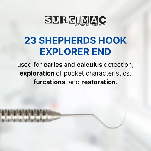 Vista 3 de SurgiMac Explorer 23 / Sonda UNC 15 Instrumento dental de doble extremo (paquete de 3)