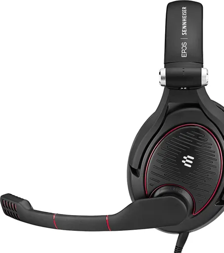 Vista 6 de Sennheiser G4me Zero auriculares para videojuegos de PC, negro rojo (Black wRed)