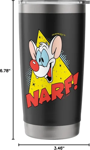 Vista 8 de Pinky and the Brain Narf - Vaso aislado de acero inoxidable