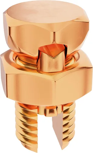 Vista 12 de Tamaño #2 - Perno dividido de conexión a tierra – Conector de perno dividido de resistencia superior número 2 para conductores de cobre – Edición