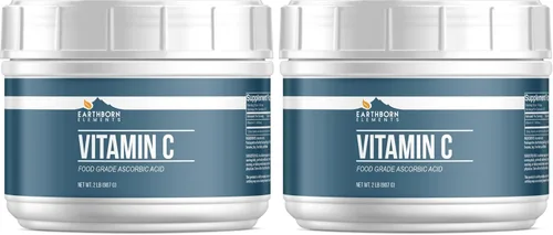 Vista 5 de Earthborn Elements Vitamina C en polvo (2 libras), ácido ascórbico, suplemento y limpiador