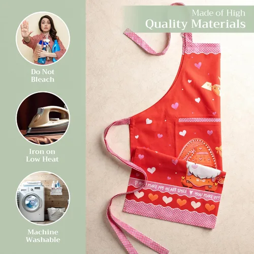 Vista 863 de Maison d' Hermine Delantales para mujer con bolsillo, 100% algodón (27.50 x 31.50 pulgadas)