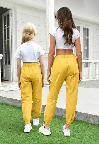 Vista 3 de Pantalones cargo casuales para niñas y mujeres, 6 años - mujer 3XL