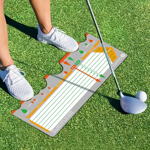Vista 6 de Alfombrilla de entrenamiento de golf para principiantes Asistencia de postura y corrector de postura de nivel básico con ayuda de entrenamiento