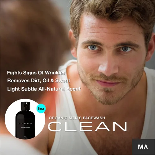 Vista 2 de MINAMUL Lavado facial para hombre – Exfoliante orgánico espumoso Limpiador facial profundo diario para el acné Seguro para tipos de piel grasa