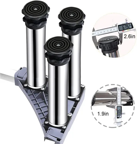 Vista 5 de Soporte ajustable para lavadora, base para refrigerador, largo/ancho, 17 a 25 pulgadas, soporte para secadora, pedestal, soporte para nevera, evita