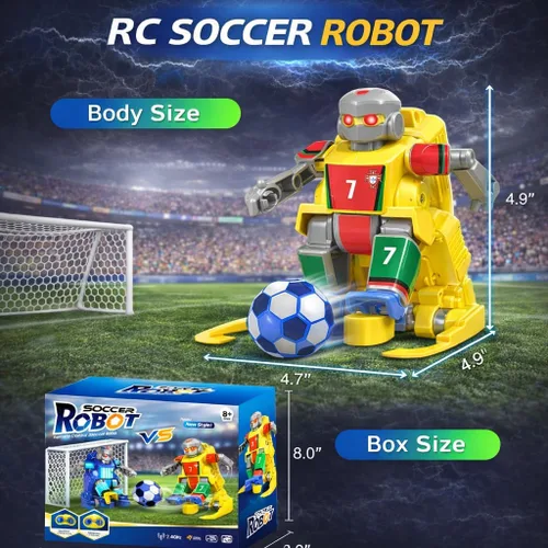 Vista 5 de ANTSIR Robot teledirigido juego de fútbol interior Battlebots para niños