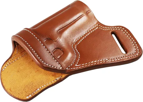 Vista 2 de YT HOBBY Funda de Pistola de Cuero Artesanal Premium SOB (Small of Back)