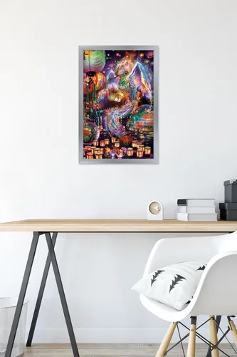 Vista 6 de Trends International Jumbie - Póster de pared de Phoenix, 14.72 x 22.37 pulgadas, versión enmarcada plateada Versión con marco plateado