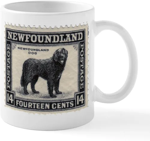 Vista 35 de CafePress Newfoundland Dog Drool Zone Taza de café de cerámica de 11 oz (11.0 fl oz)