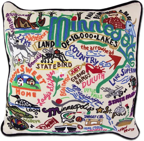 Vista 140 de Catstudio Portland (Oregon) - Almohada decorativa bordada