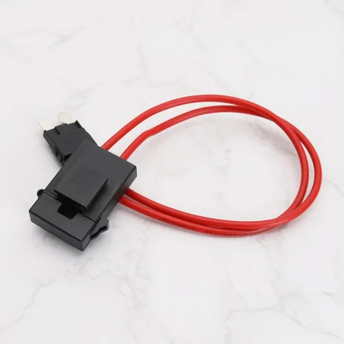 Vista 5 de 2 conectores de portafusibles de automóvil de 32 V, 20 amperios, 16 AWG, extensión de cable resistente, conector de soporte de fusible medio