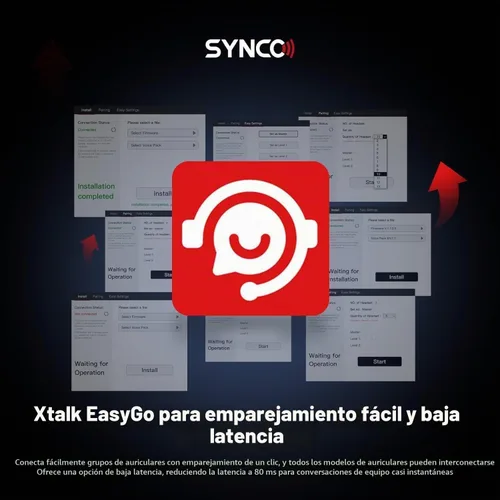 Vista 7 de SYNCO Xtalk XPro2 - Sistema de auriculares de intercomunicación inalámbrico