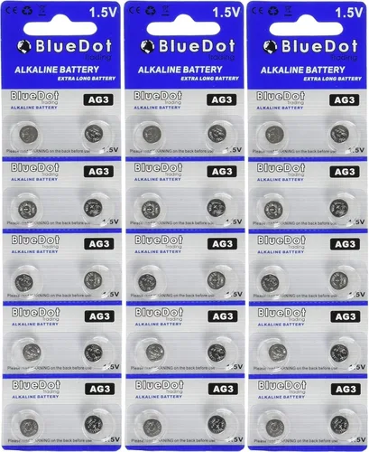 Vista 7 de BlueDot Trading AG3 LR41 SR41 392 196 Pila de moneda de botón alcalino 1.55v Batería para relojes, calculadoras, juguetes, otros productos