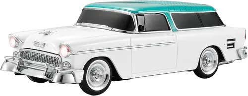 Vista 12 de Altavoz Bluetooth retro en forma de automóvil, calidad de sonido de alta definición, emparejamiento TWS, múltiples salidas de interfaz, altavoz Verde