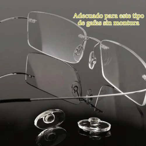 Vista 2 de 5 pares de almohadillas de nariz redondas para empujar, almohadillas de nariz deslizantes para gafas de sol Oval-Large