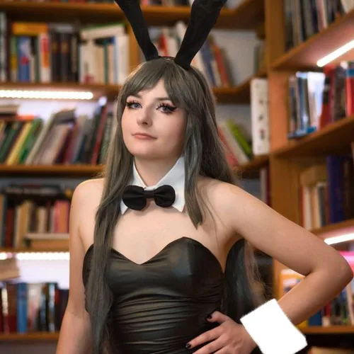Vista 6 de Bunny Costume Women Bunny Girl Suit Anime Role Play Senpai Cosplay One Piece Bodysuit Stockings Set for Women Outfit