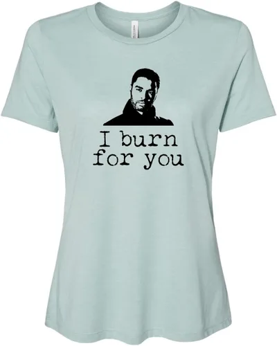 Vista 13 de Cute Women's Screen Printed Crew Neck Tee, Shirts With Sayings, Dusty Blue or Olive