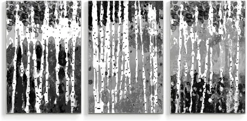 Vista 19 de wall26 3 Panel Canvas Wall Art Silver Birch Pictures Home Wall Decorations for Bedroom Living Room Paintings Canvas Prints Framed - 16"x24" x 3
