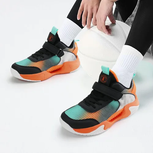 Vista 7 de brooman Zapatos de baloncesto para niños y niñas, zapatos deportivos antideslizantes para la escuela