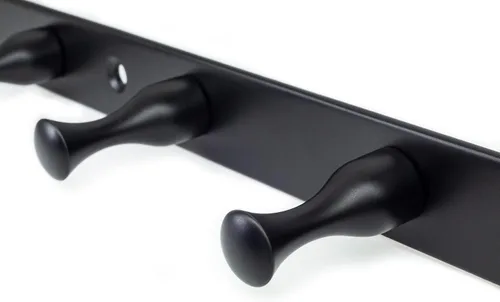 Vista 5 de Dale Five Pole Hooks - Gancho para toallas y llaves con 5 ganchos, (negro mate)