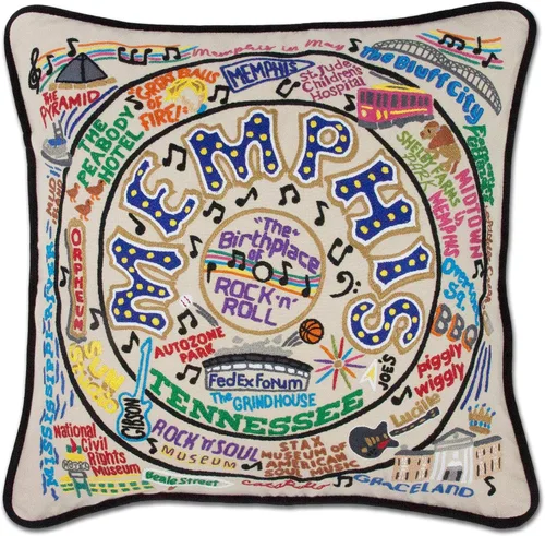 Vista 97 de Catstudio Portland (Oregon) - Almohada decorativa bordada