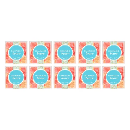 Vista 9 de Sugarfina Champagne Bears - Cubo de caramelo pequeño, ositos de goma, 3.3 onzas, 1 unidad Dulces prémium hechos para adultos