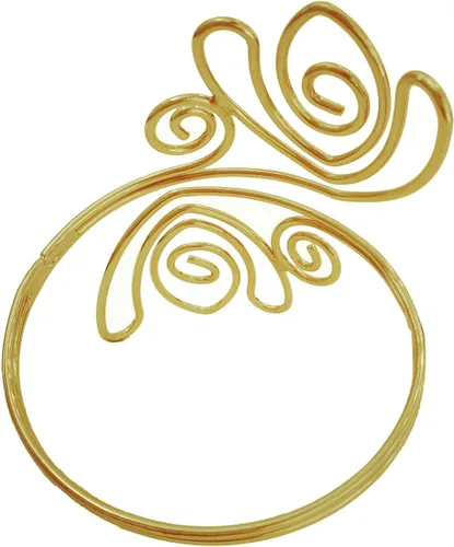 Vista 3 de moda flor filigrana de plata Curve oro Swirl brazo ajustable pulsera pulsera brazo superior Cuff Armlet