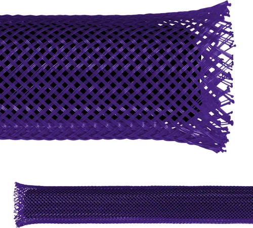 Vista 12 de Electriduct - Funda flexible de malla de cable trenzada expandible de PET negro de 1/8" - 10 pies