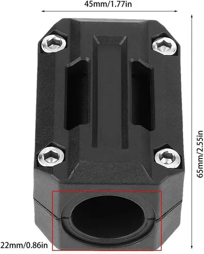 Vista 4 de Protectores de barra de choque, 3 pares universales de parachoques de motocicleta, protector de motor, decoración de bloques de parachoques de 22