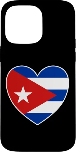 Vista 21 de iPhone 13 Pro Max I Heart Cuba - Divertida funda con bandera cubana